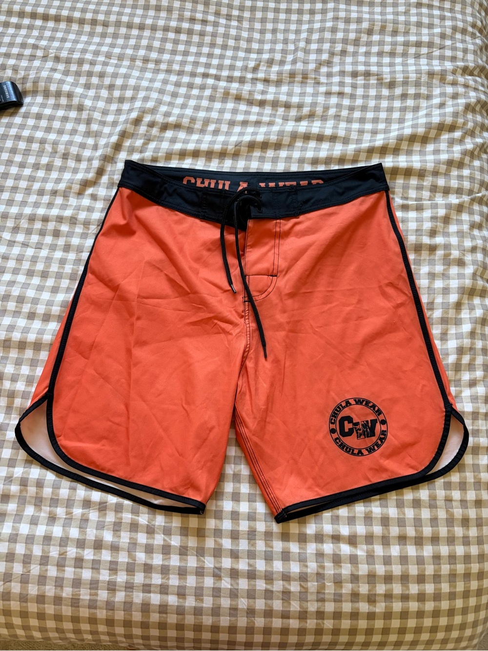 Chula wear Orange men physique competition shorts